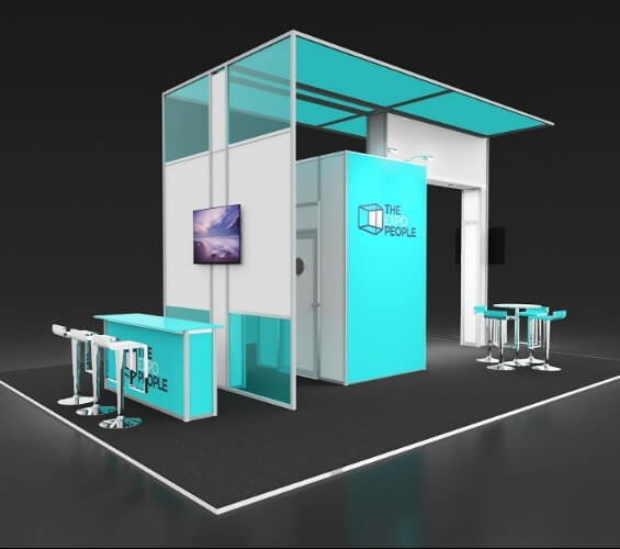 Exhibiting for large brands left supporting image