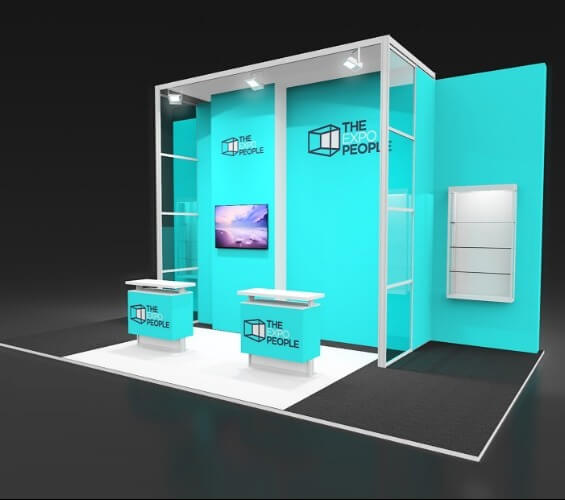 Exhibiting for the dental industry left supporting image