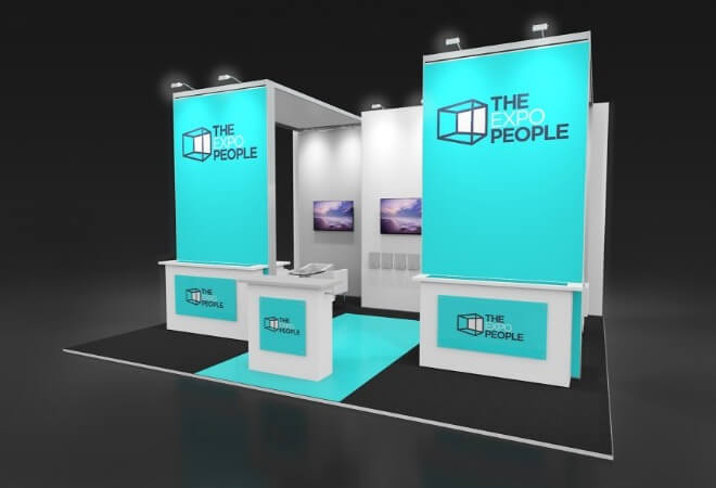 Exhibiting stands for the Security & infrastructure industry supporting mobile image