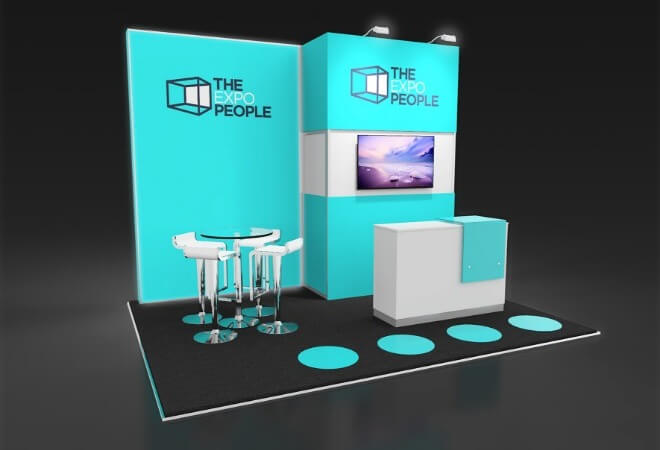 Exhibition stands for the E-commerce industry supporting mobile image